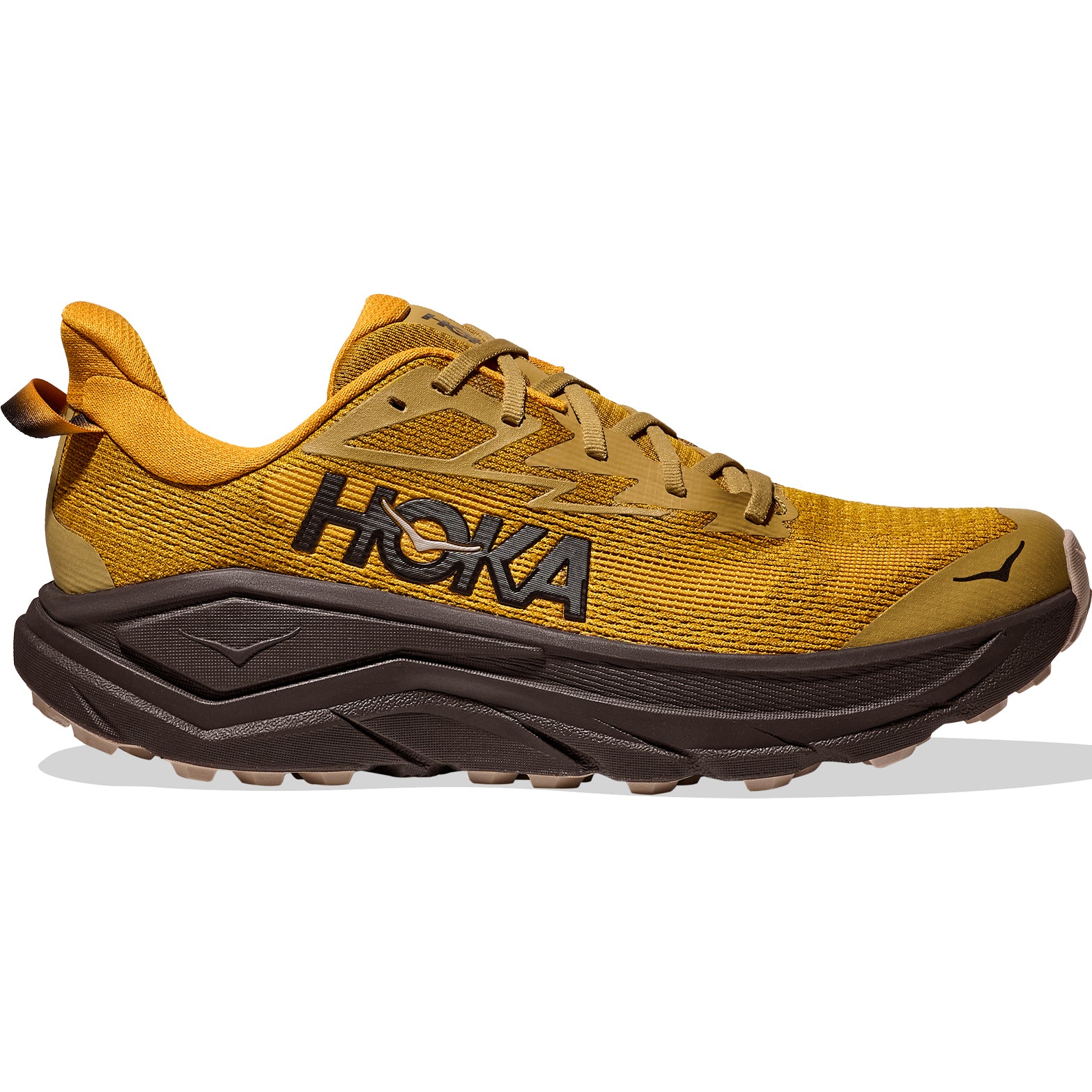 Hoka Men's Challenger 8 Trail Running Shoes Mustard Seed / Black