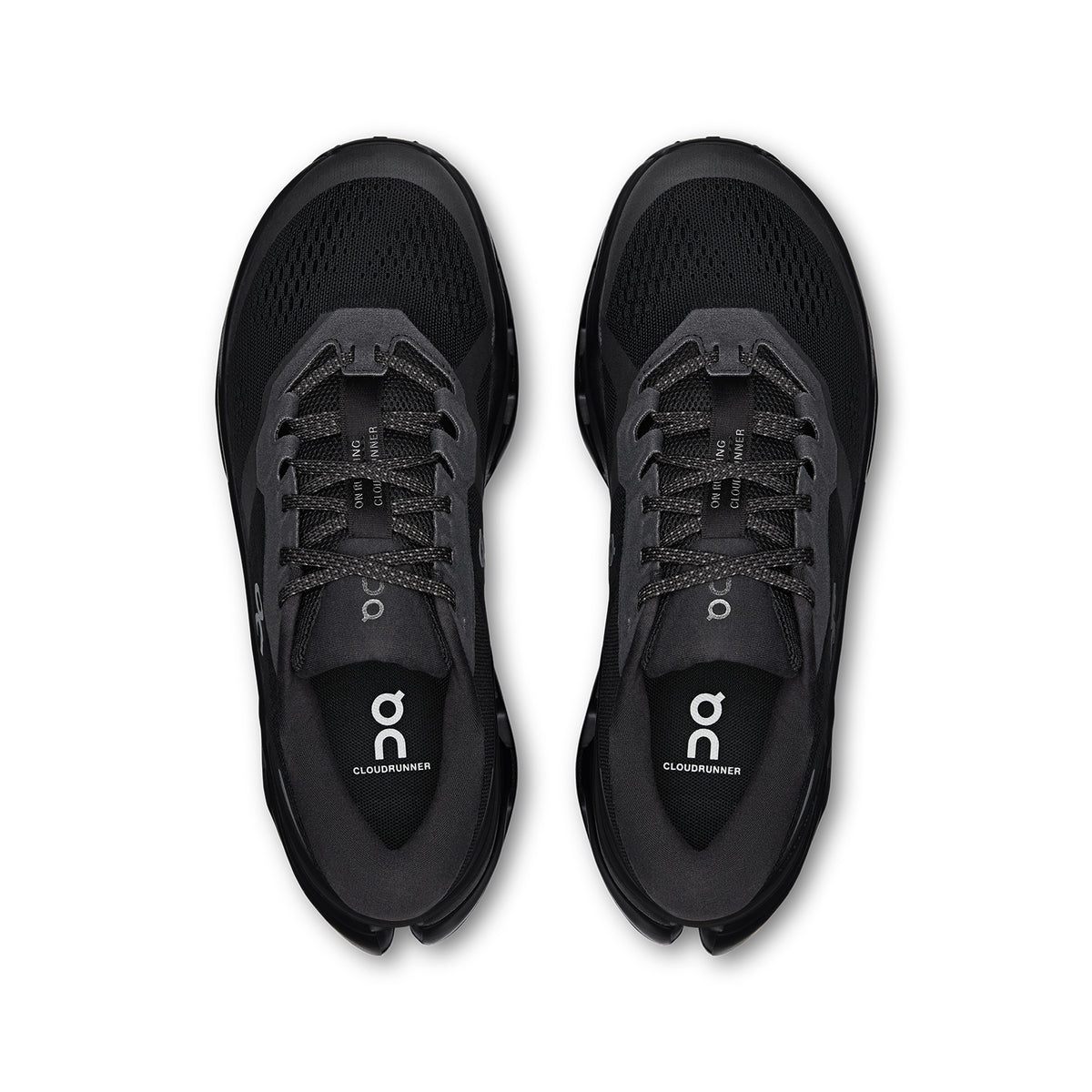 Men's Cloudrunner 3 Wide Fit Running Shoes Black / Black - Achilles Heel