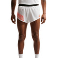 Nike Men's Dri-FIT AeroSwift ADV 2 inch shorts in Summit White — front view worn on model showing summit white four-way stretch woven fabric, Flyvent waistband and four drop-in pockets
