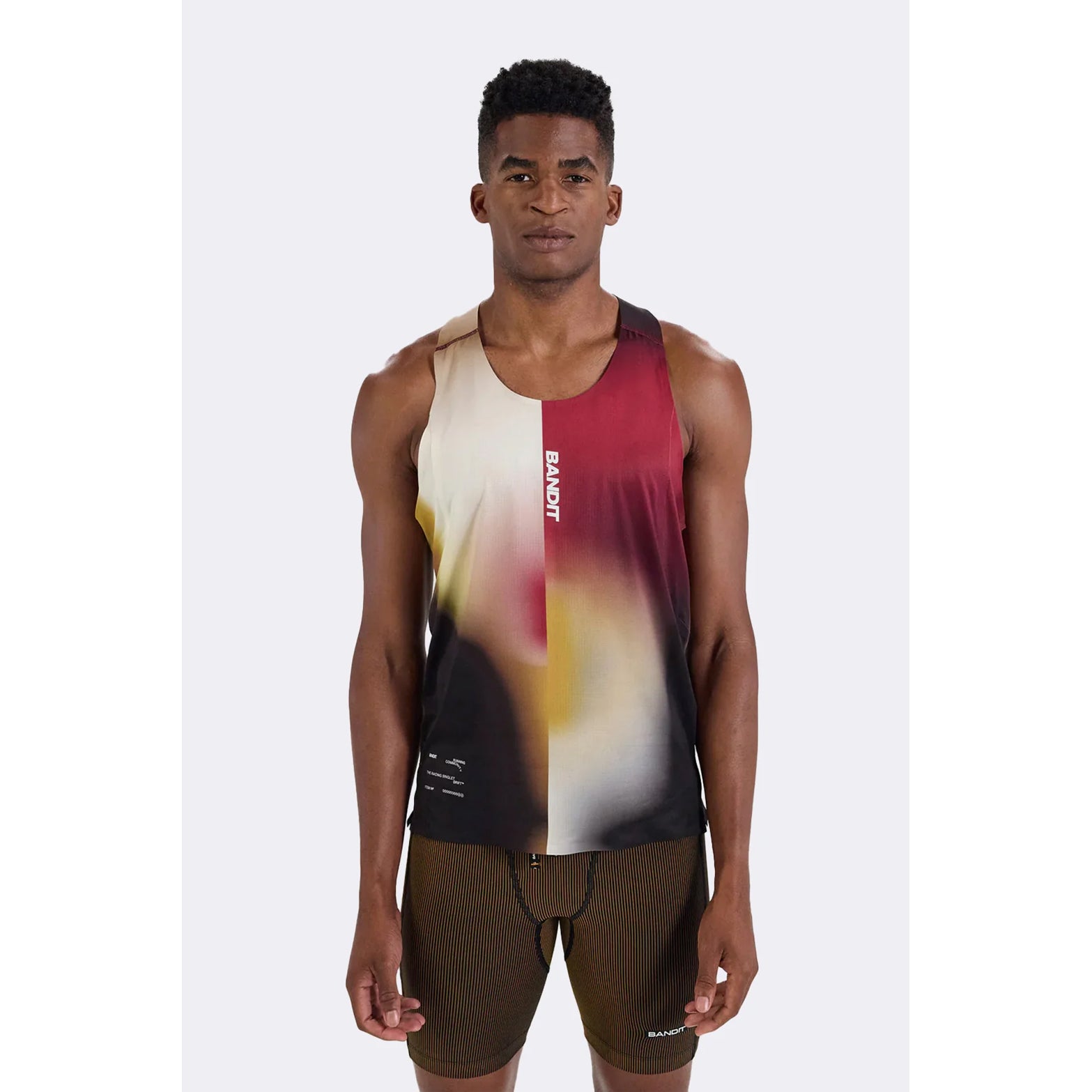 Men's Drift Racing Singlet Dijon / Fig Gradient - Achilles Heel