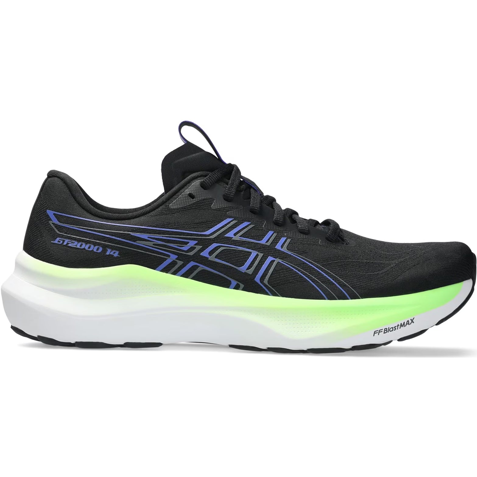 Men's GT-2000 14 Running Shoes Black / Cobalt Burst - Achilles Heel