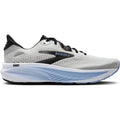 Brooks Ghost 18 men's running shoe in White / Black / Open Air — outer view showing white engineered air mesh upper with black and open air accent detailing and DNA LOFT v3 foam midsole profile