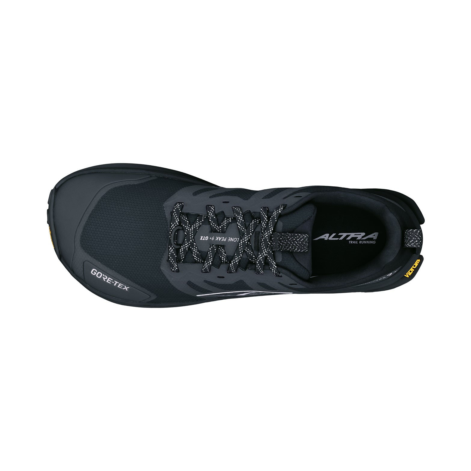 Men's Lone Peak 9+ GORE-TEX Trail Running Shoes Black / Black - Achilles Heel