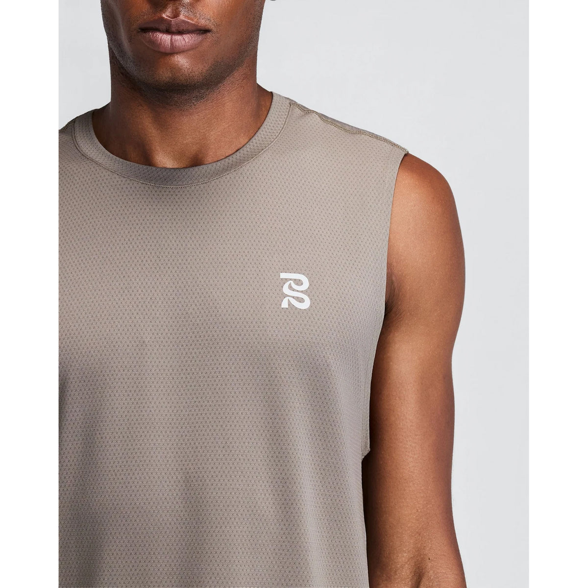 Men's Micromesh Run Tank Concrete Taupe