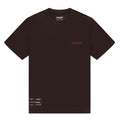 Men's Bandit Micromesh Run Tee Espresso front product view showing relaxed fit with crew neckline and subtle two-tone logo branding