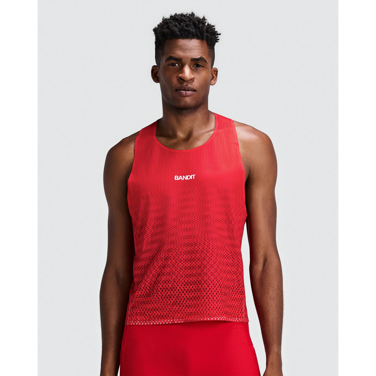 Men's Shredder Shorty Race Singlet Oxide Red