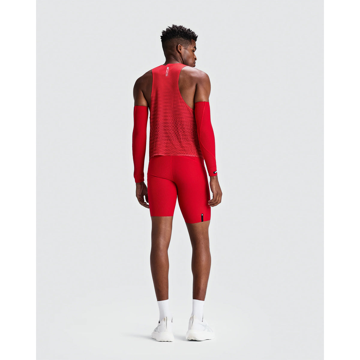 Men's Shredder Shorty Race Singlet Oxide Red