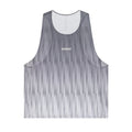 Men's Bandit Shredder Shorty Race Singlet Uneven Gradient Plaster front product view showing cropped design with gradient mesh construction and high neckline