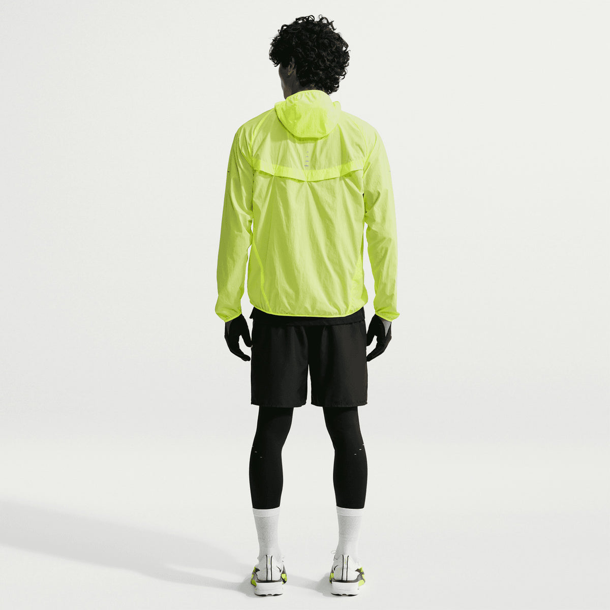 Men's Stride Repel Running Jacket Light Lemon Twist / Reflective Silver