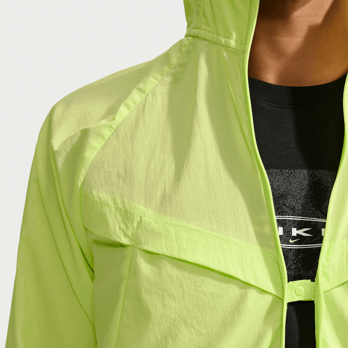 Men's Stride Repel Running Jacket Light Lemon Twist / Reflective Silver