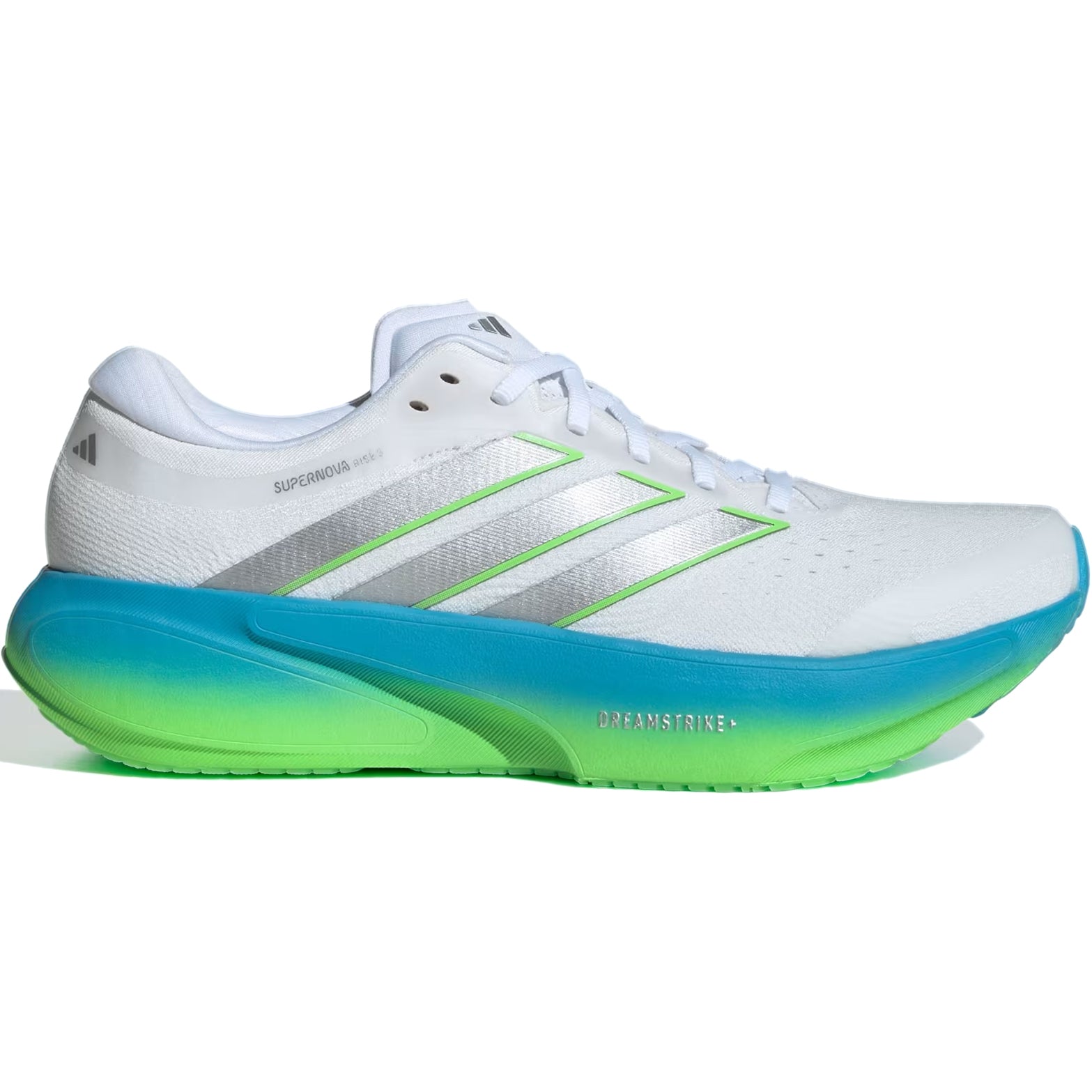 Men's Supernova Rise 3 Running Shoes White / Silver Metallic / Semi Blue Burst