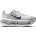 Men's Nike Vomero Premium Running Shoes Off-White Grey Fog Wolf Grey Dark Obsidian outer side view showing dual Air Zoom units with full-length ZoomX foam for maximum cushioned daily running