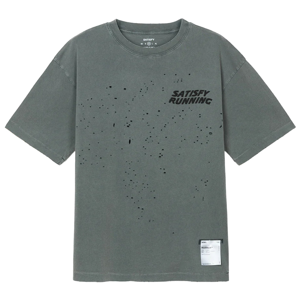 Satisfy MothTech Tee Faded Black at Achilles Heel