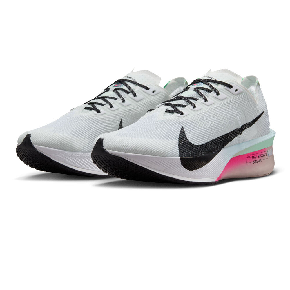 Men's Vaporfly 4 Running Shoes White / Hyper Pink / Mint Foam / Black - Achilles Heel