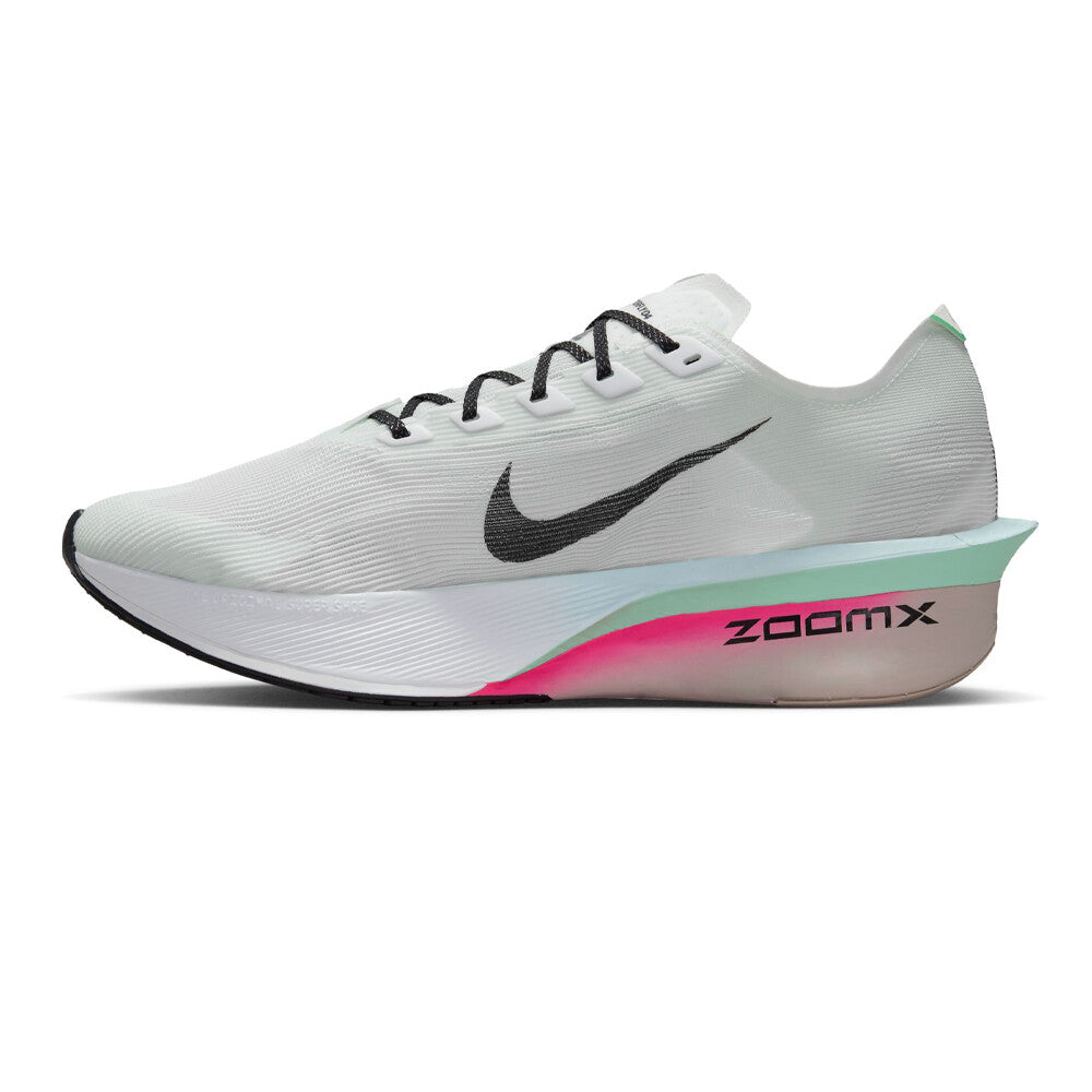 Men's Vaporfly 4 Running Shoes White / Hyper Pink / Mint Foam / Black - Achilles Heel