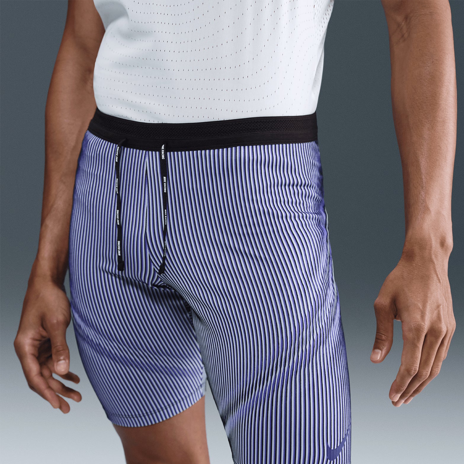 Men's Dri-FIT AeroSwift ADV Half Tights Persian Violet / Ghost / Black / Blue Void - Achilles Heel