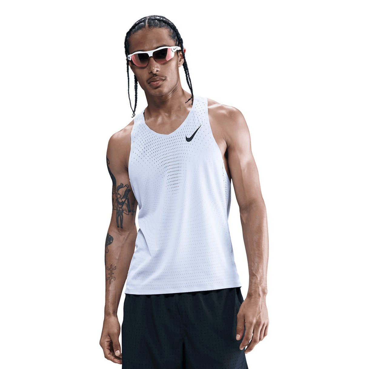 Men's Dri-FIT AeroSwift ADV Running Vest Ghost / Black - Achilles Heel