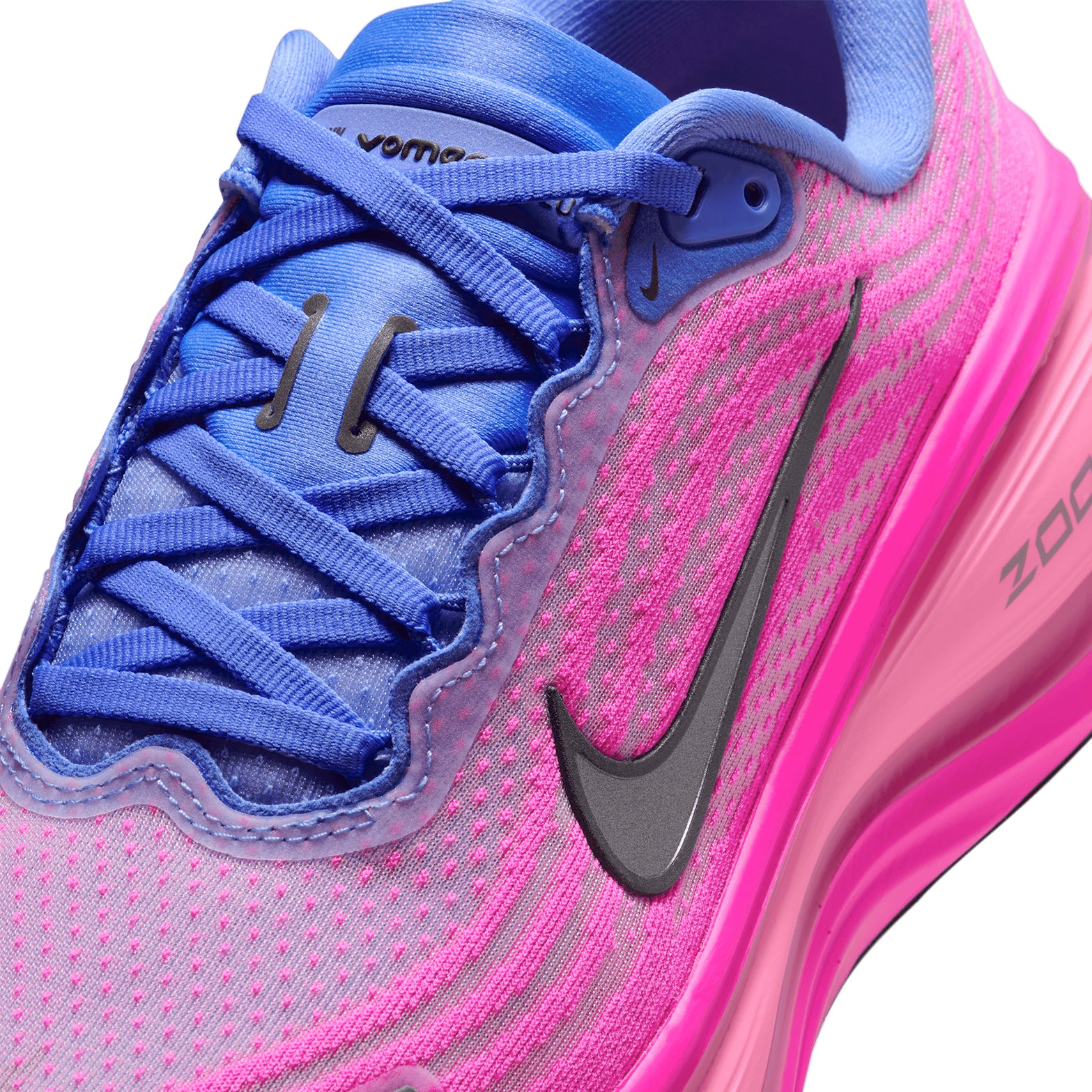 Women's Vomero Plus Running Shoes Royal Pulse / Fire Pink / Pink Spell / Metallic Dark Grey - Achilles Heel