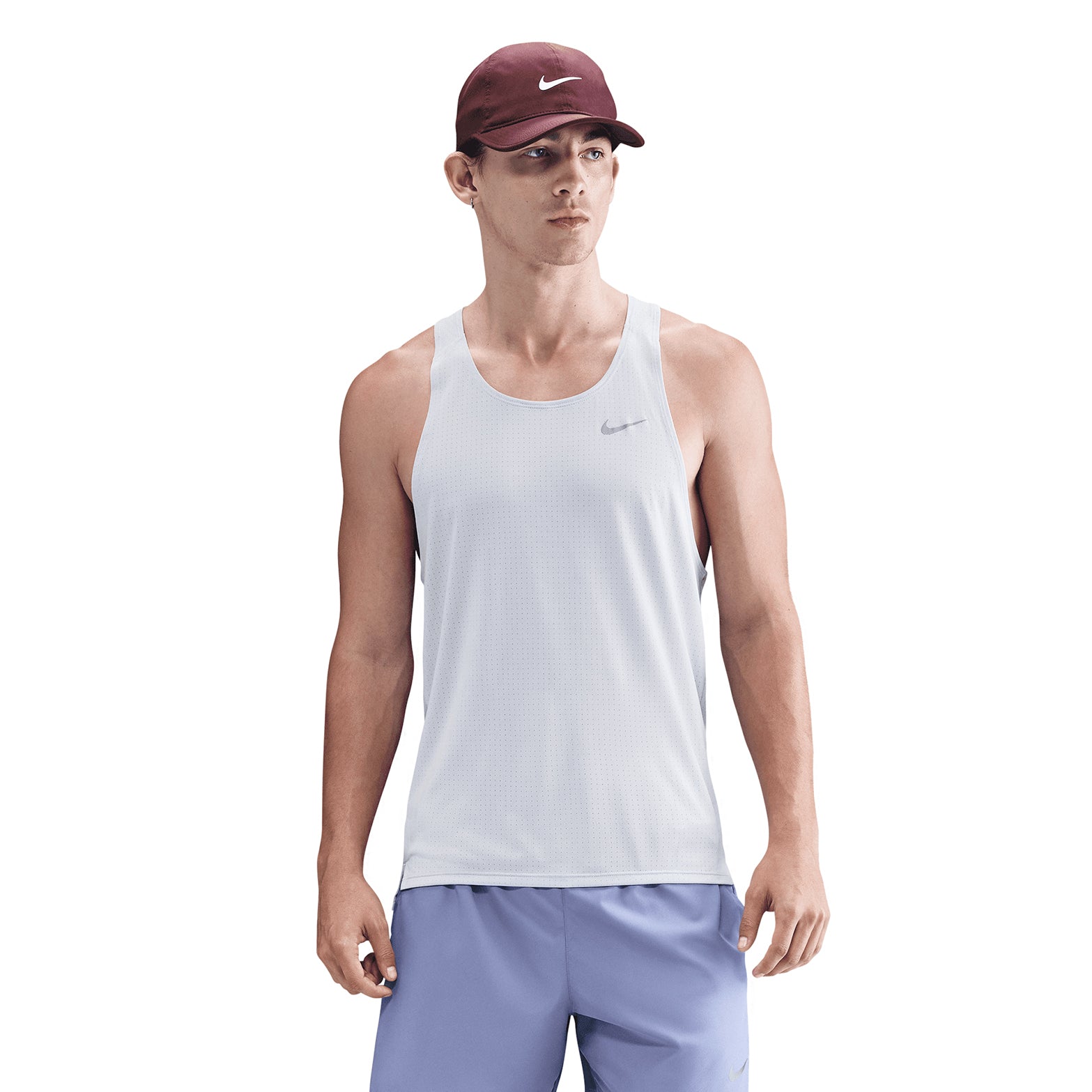 Nike Nike Men's Dri-FIT Fast Running Vest Ghost at Achilles Heel
