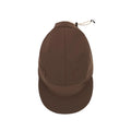 A black lightweight soft shell cap by Portal, the Radius Cap Slate Black features a rounded crown, flat brim, and an adjustable cord at the back, photographed against a white background.