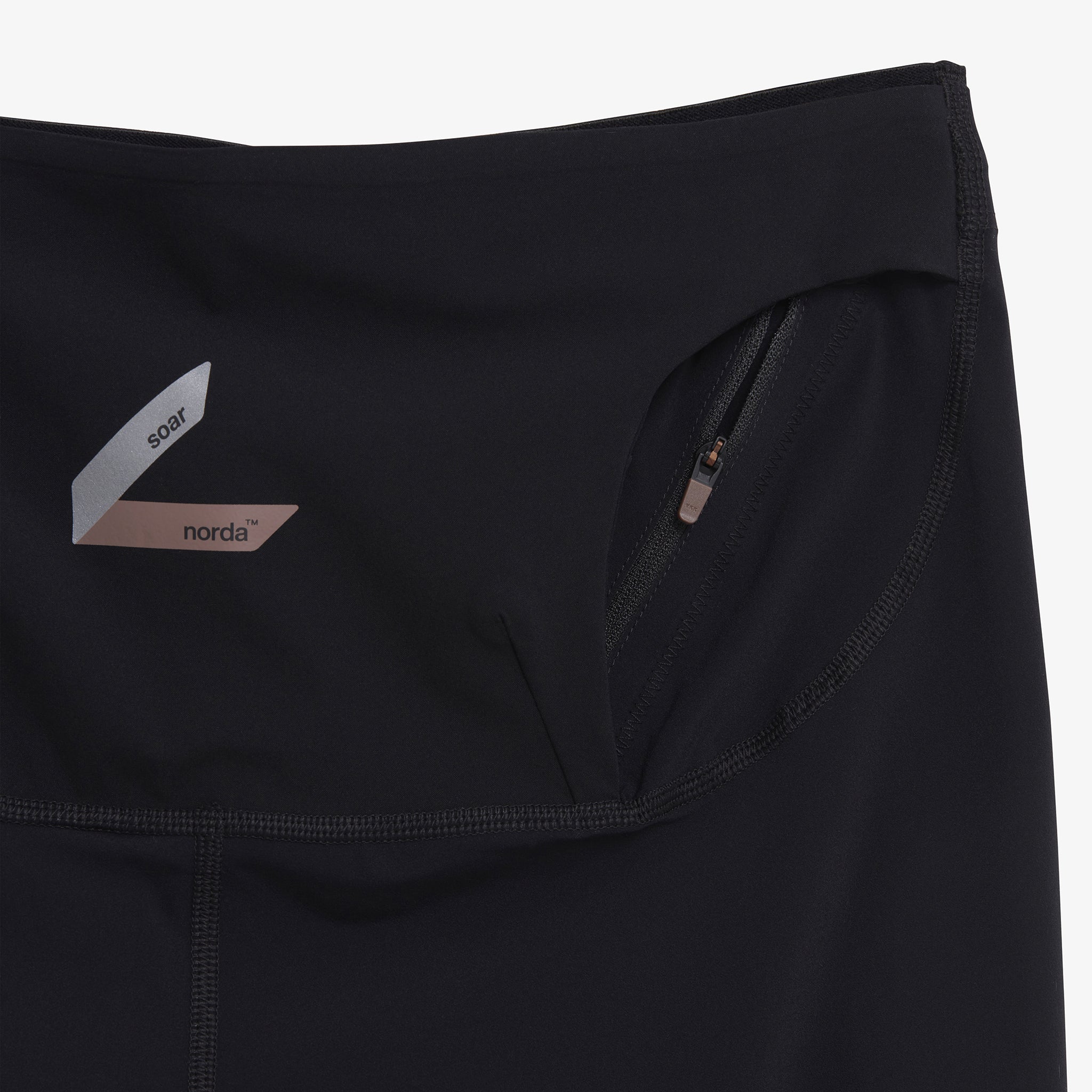 Norda x Soar Men's Cargo Tights Black / Deep Taupe - Achilles Heel