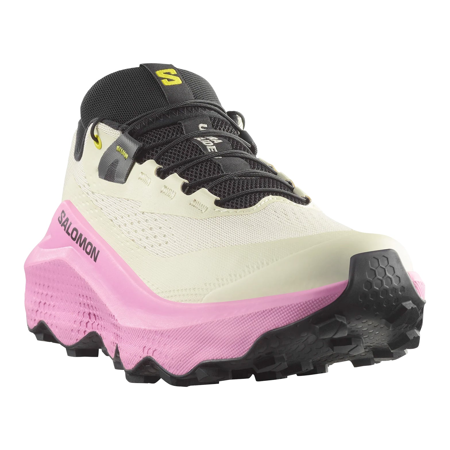 Women's Ultra Glide 3 Trail Running Shoes Almond Milk / Cyclamen / Black - Achilles Heel