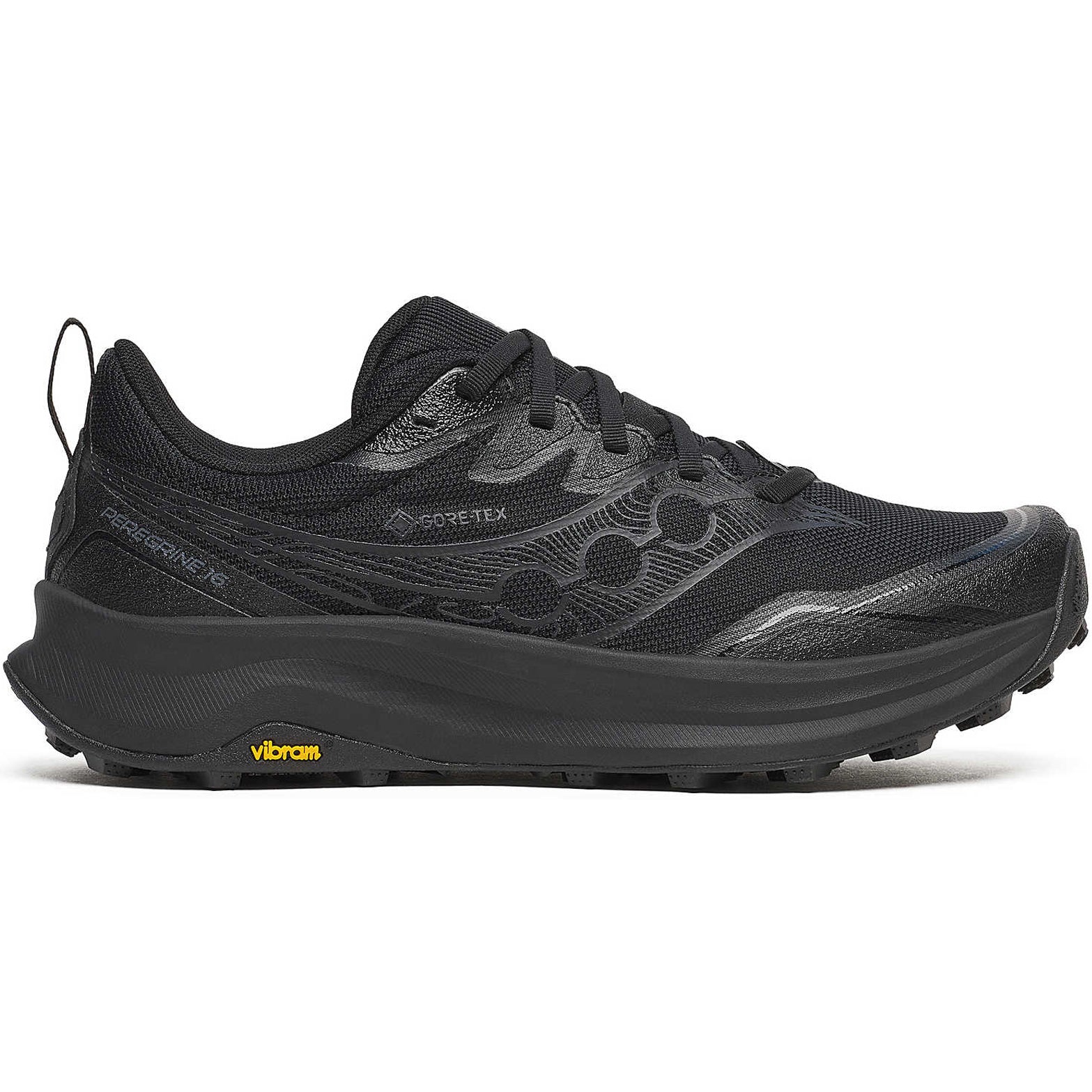 Saucony Women's Peregrine 16 GORE-TEX Trail Running Shoes Triple Black