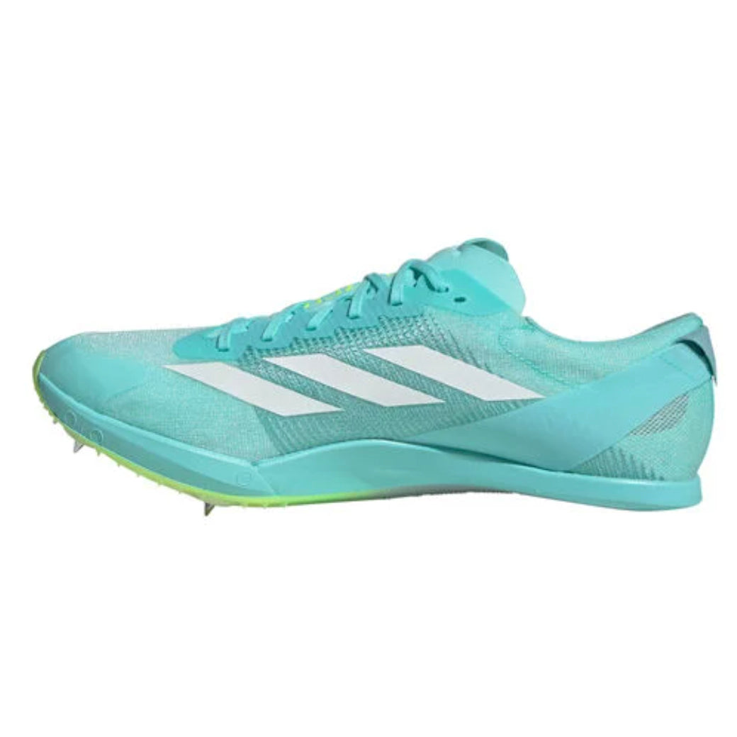 Adizero Finesse Running Spikes Flash Aqua / Zero Metalic / Lucid Lemon - Achilles Heel