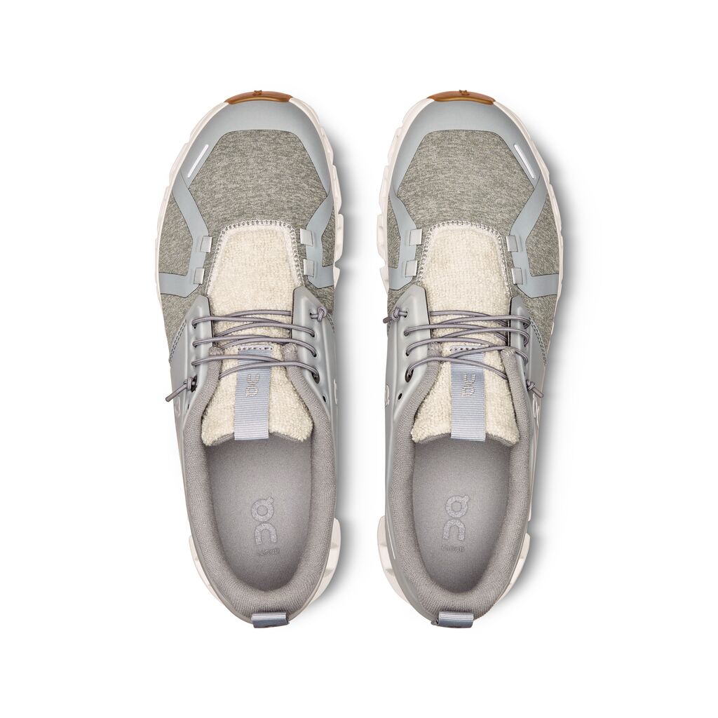 On Men's Cloud 5 Terry Shoes Glacier / White - Achilles Heel