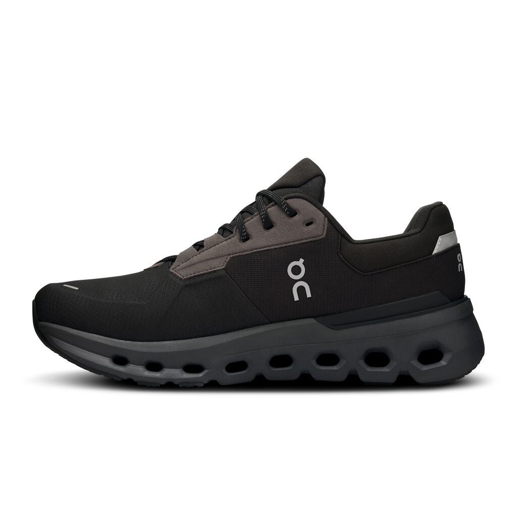 On Men's Cloudrunner 2 Waterproof Running Shoes Magnet / Black - Achilles Heel