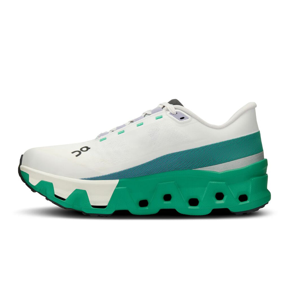On Women's Cloudmonster Hyper Running Shoes Undyed / Mint - achilles heel