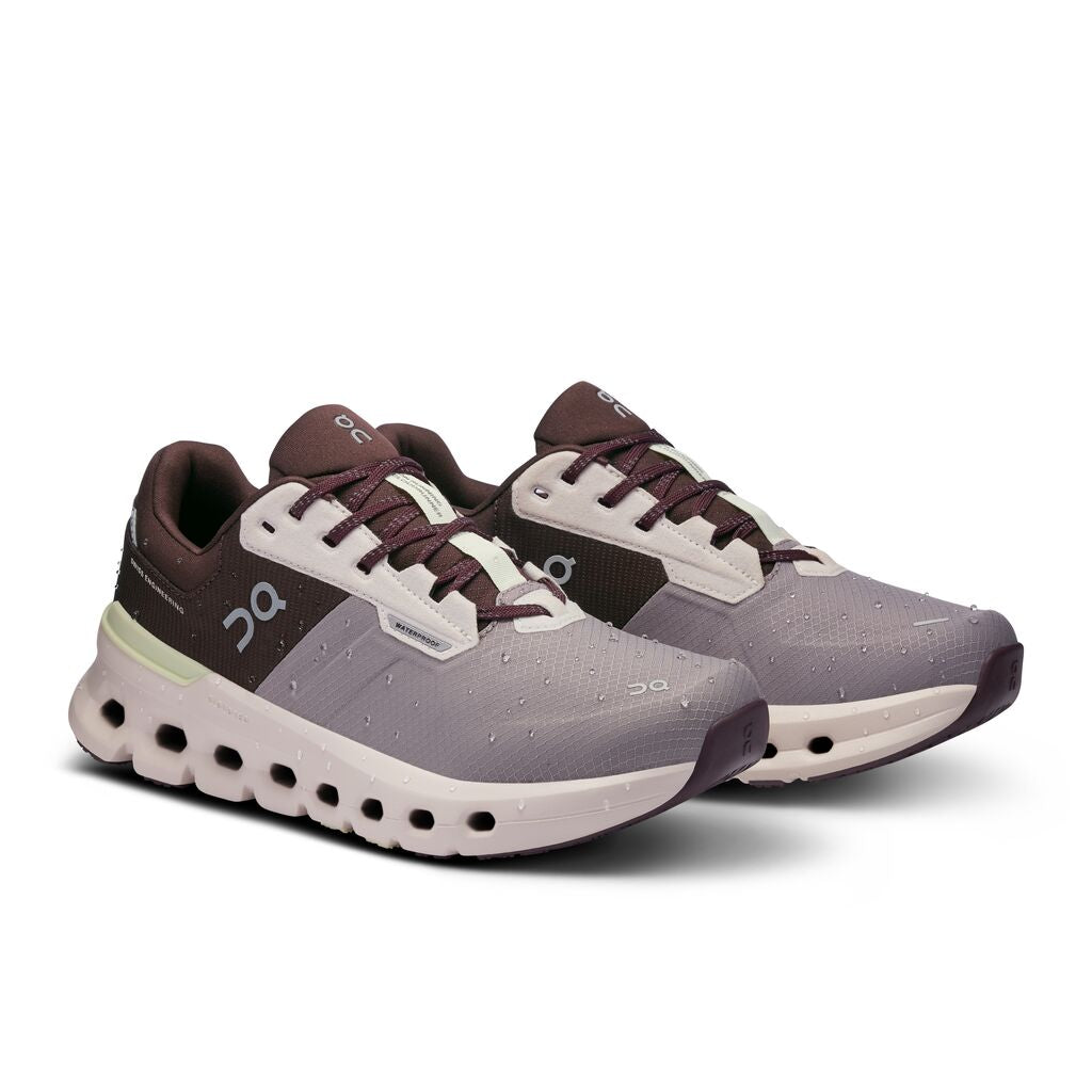 On Women's Cloudrunner 2 Waterproof Running Shoes Zinc / Seedling - Achilles Heel