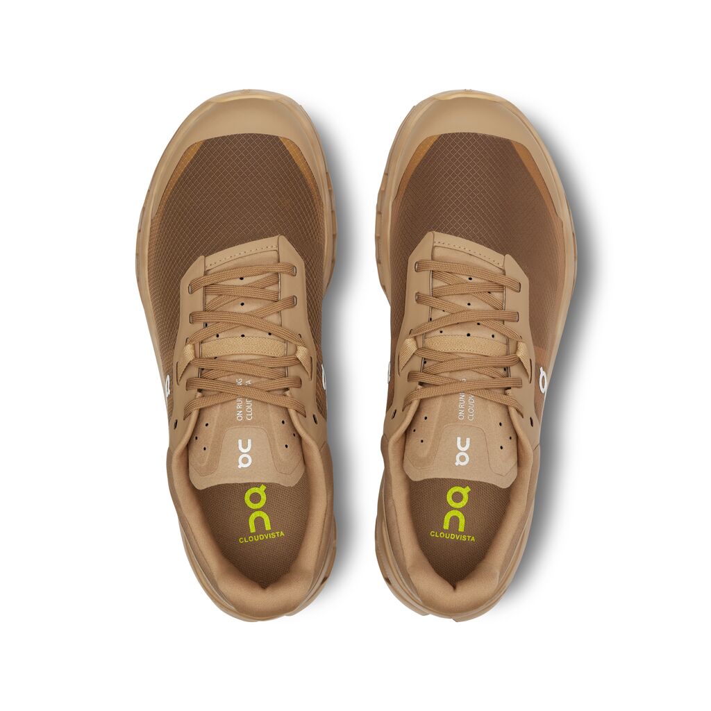 On Women's Cloudvista 2 Trail Running Shoes Chai / Dune - Achilles Heel