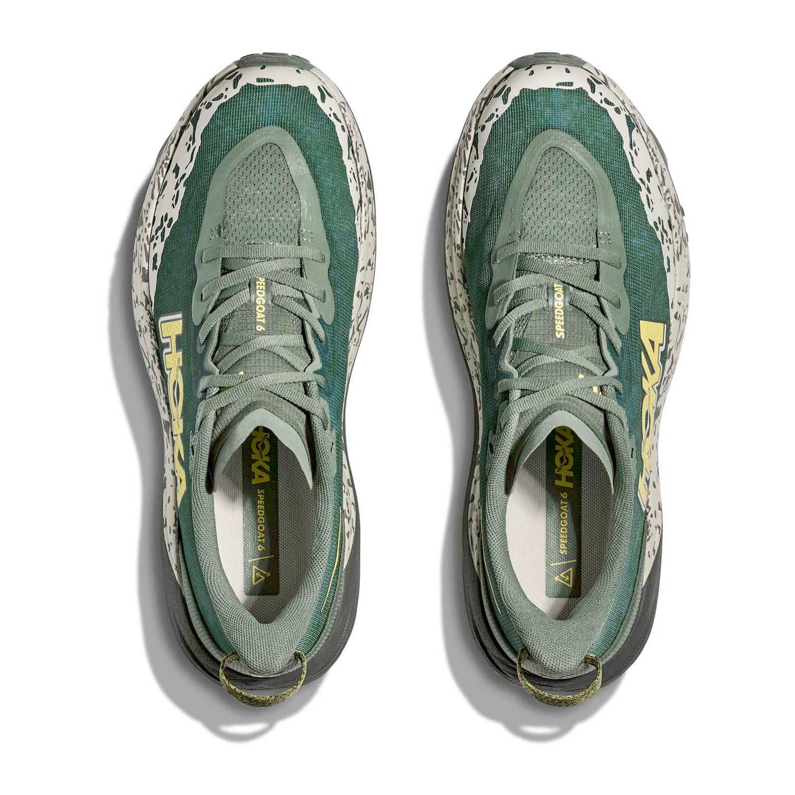 Men's Speedgoat 6 Wide Fit Trail Running Shoes Fern / Asphalt - Achilles Heel
