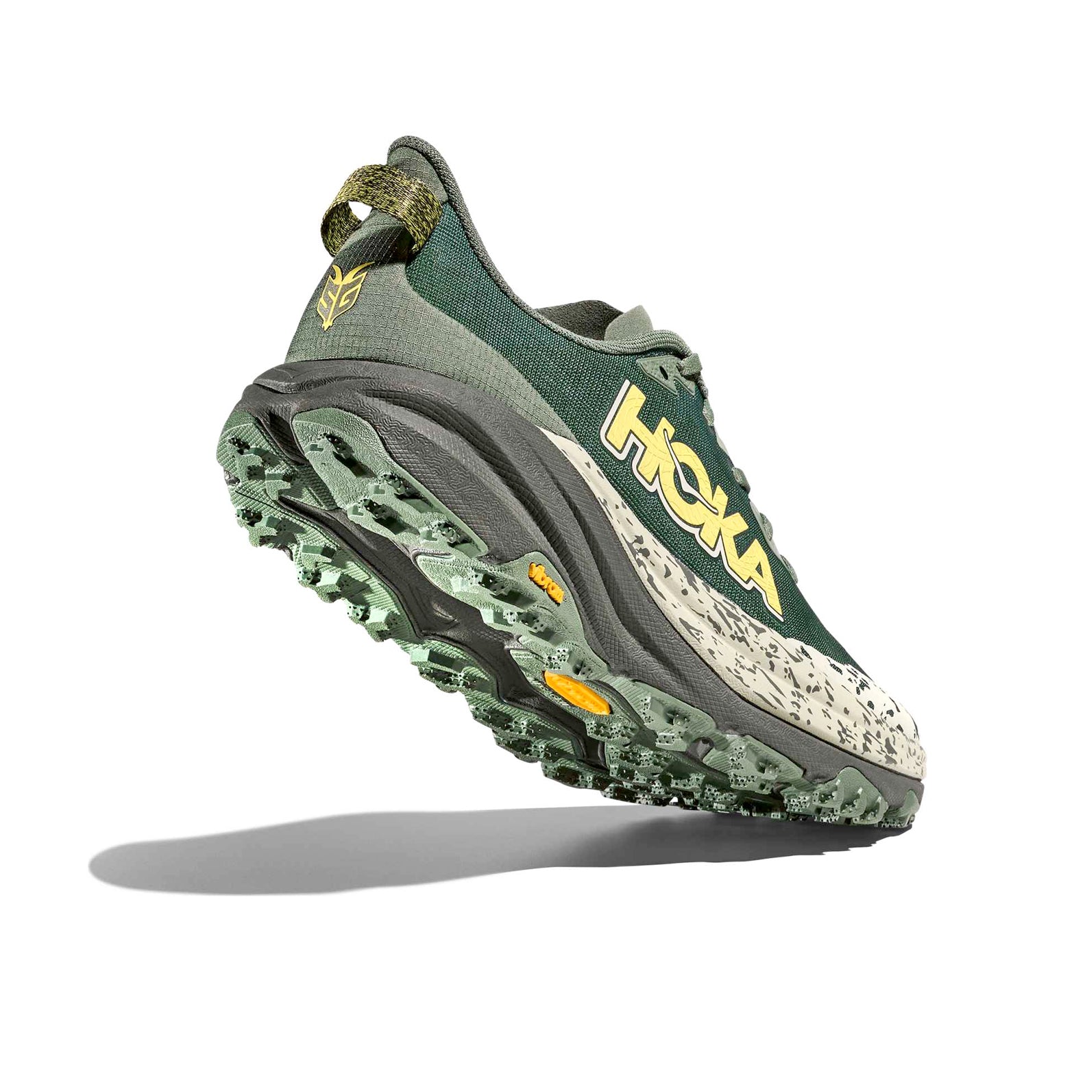 Men's Speedgoat 6 Wide Fit Trail Running Shoes Fern / Asphalt - Achilles Heel