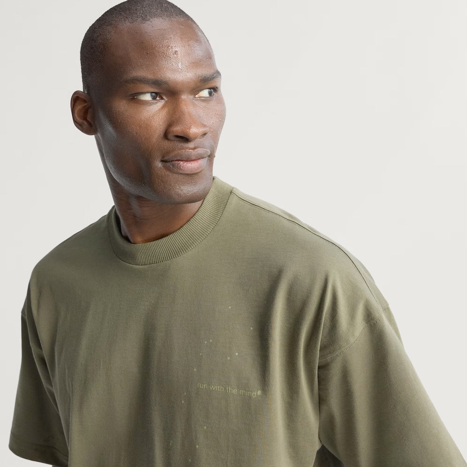 Unisex Adi365 H.Koumori Running Tee Olive Strata - Achilles Heel