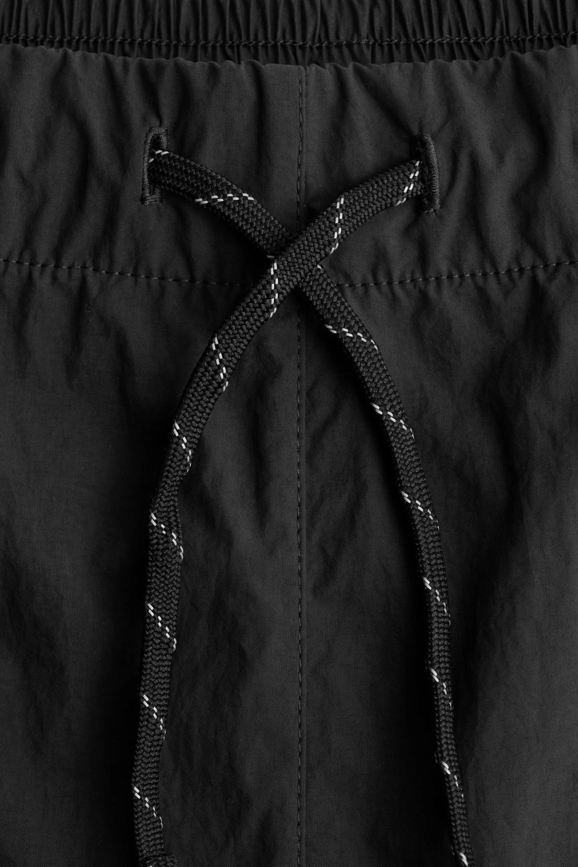 Men's Ultralight DWR Paneled Track Pants Black - Achilles Heel
