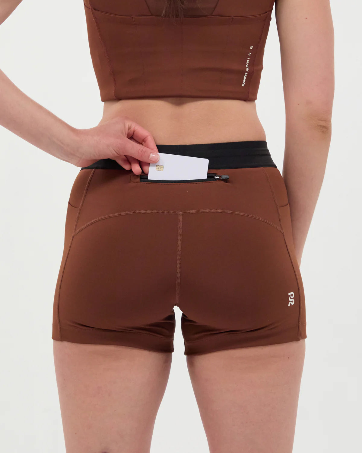 Women's Stamina 3 Inch Compression Shorts Coffee Bean - Achilles Heel