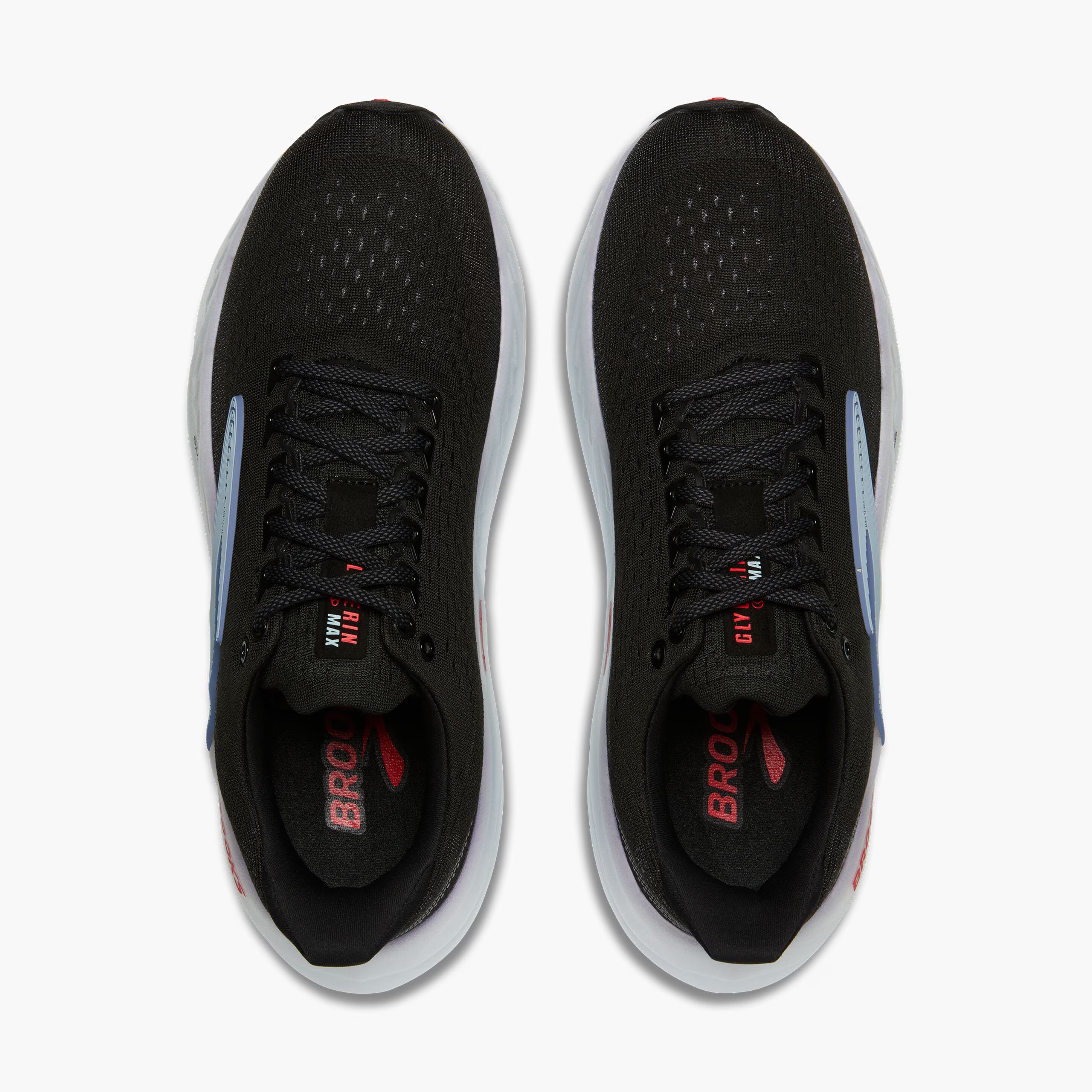 Men's Glycerin Max Running Shoes Black / Ebony / Winter Sky - Achilles Heel