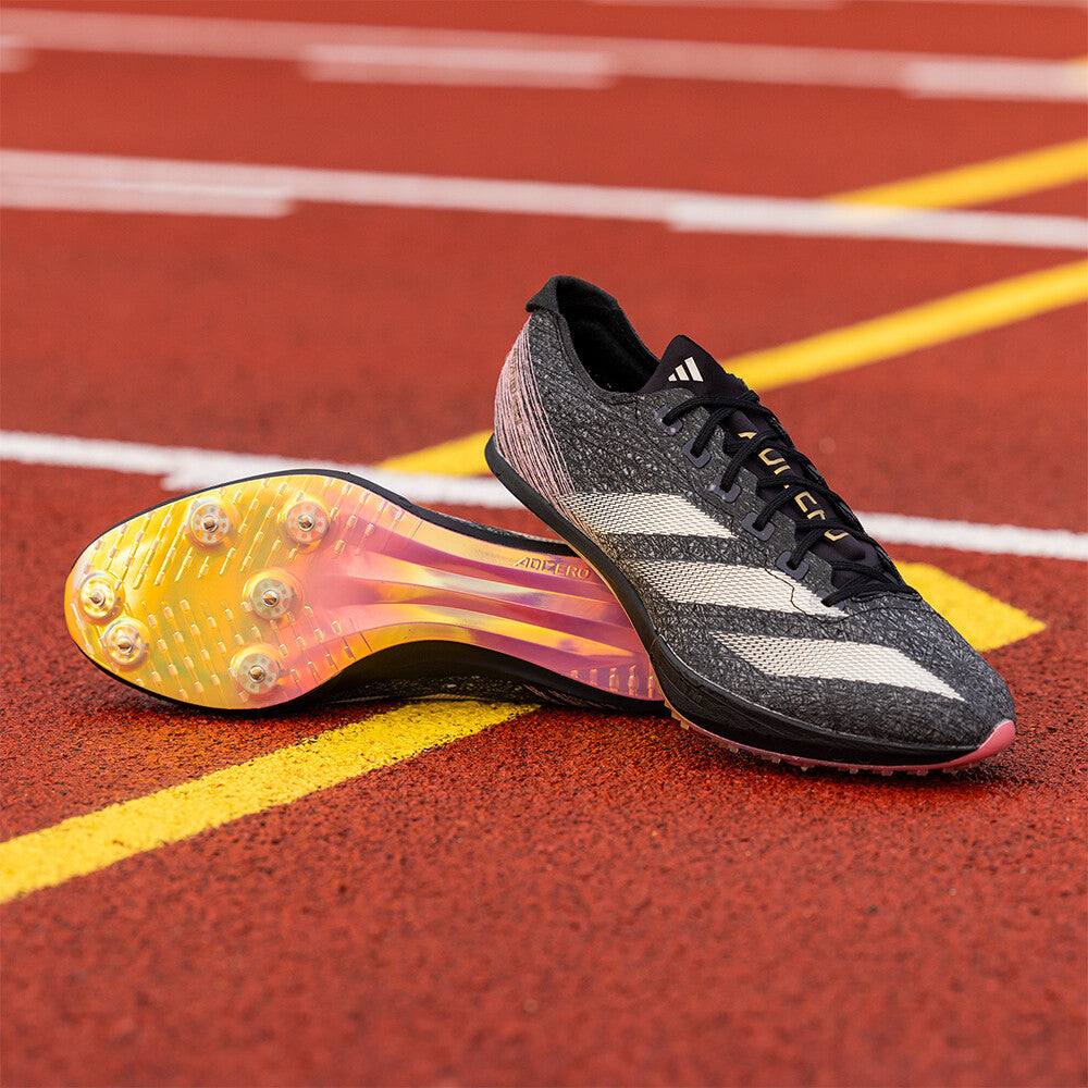 adidas Adizero Prime SP3 Strung Running Spikes Core Black / Zero Metalic / Spark - Achilles Heel