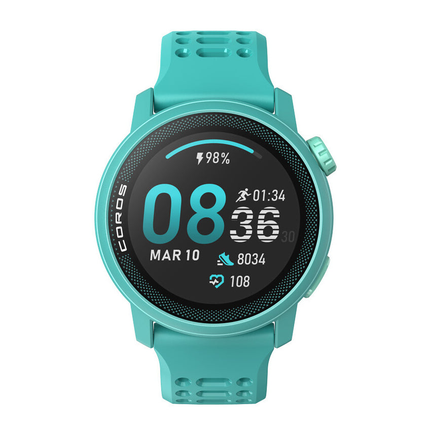 Coros COROS Pace Silicone Strap GPS Sport Watch Emerald at