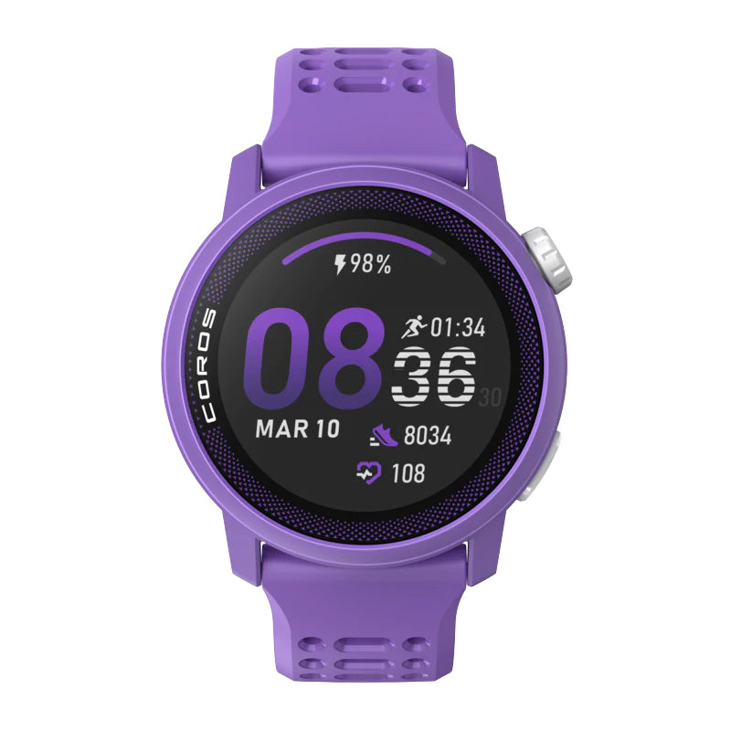 Pace 3 Silicone Strap GPS Sport Watch Violet - Achilles Heel