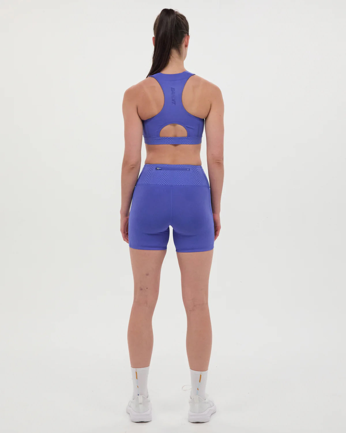 Women's Stamina Scoop Neck Run Bra Deep Peri Blue - Achilles Heel