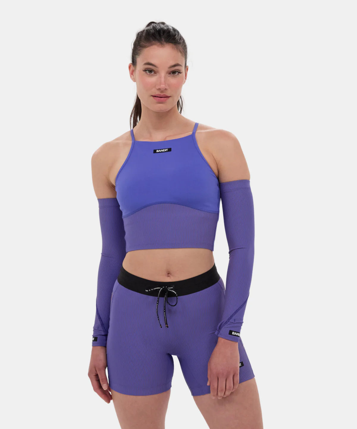 Women's Stamina 7 Pocket Nova Crop Deep Peri Blue / Rust - Achilles Heel