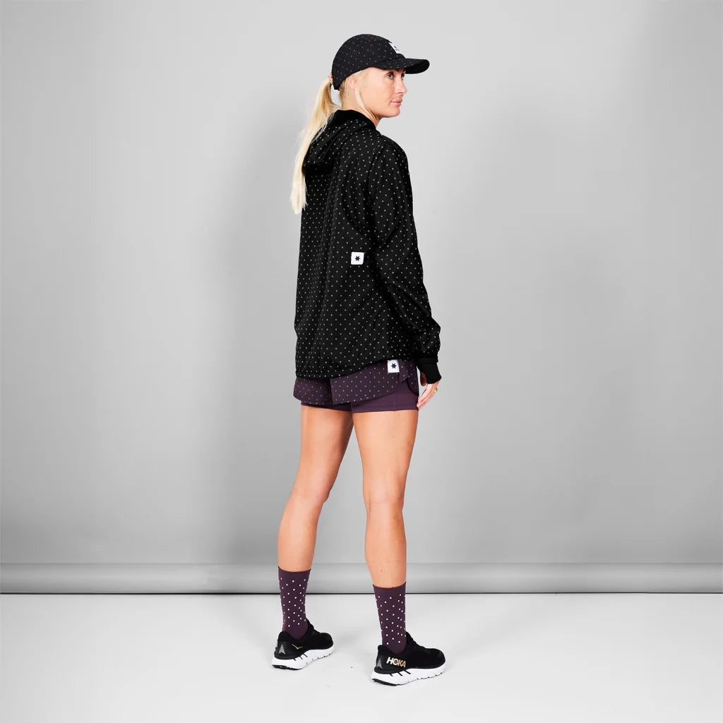 SAYSKY Women's Reflective Polka Blaze Jacket Black - Achilles Heel