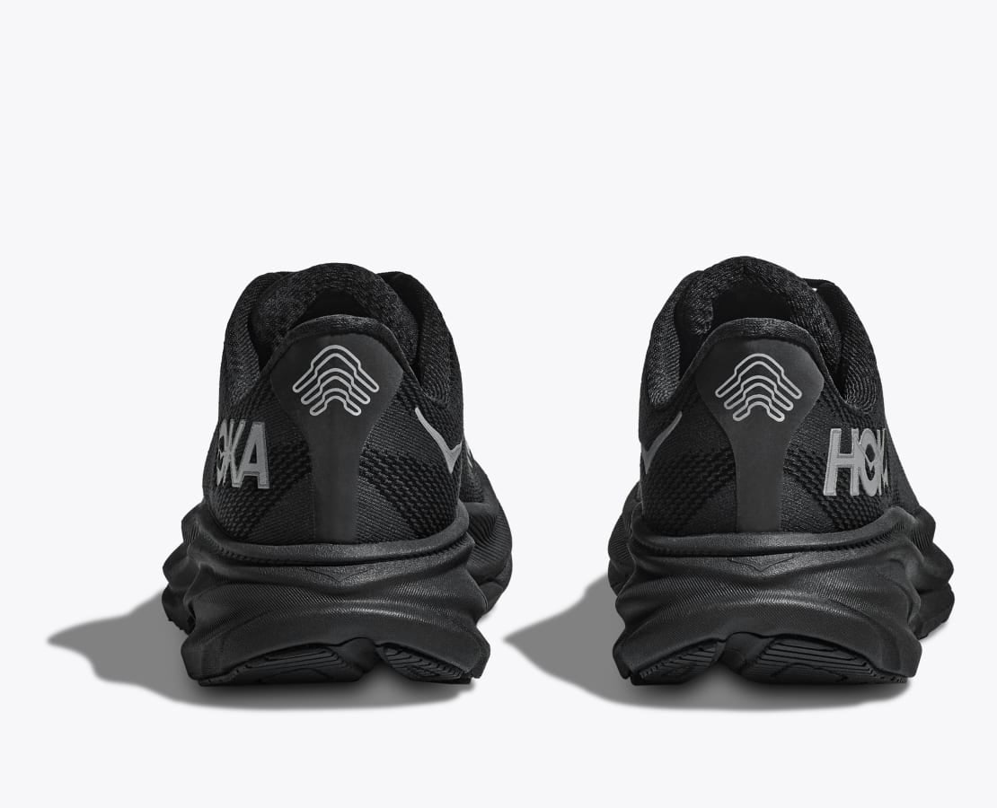 Hoka Men's Clifton 9 GORE-TEX Running Shoes Black / Black - Achilles Heel