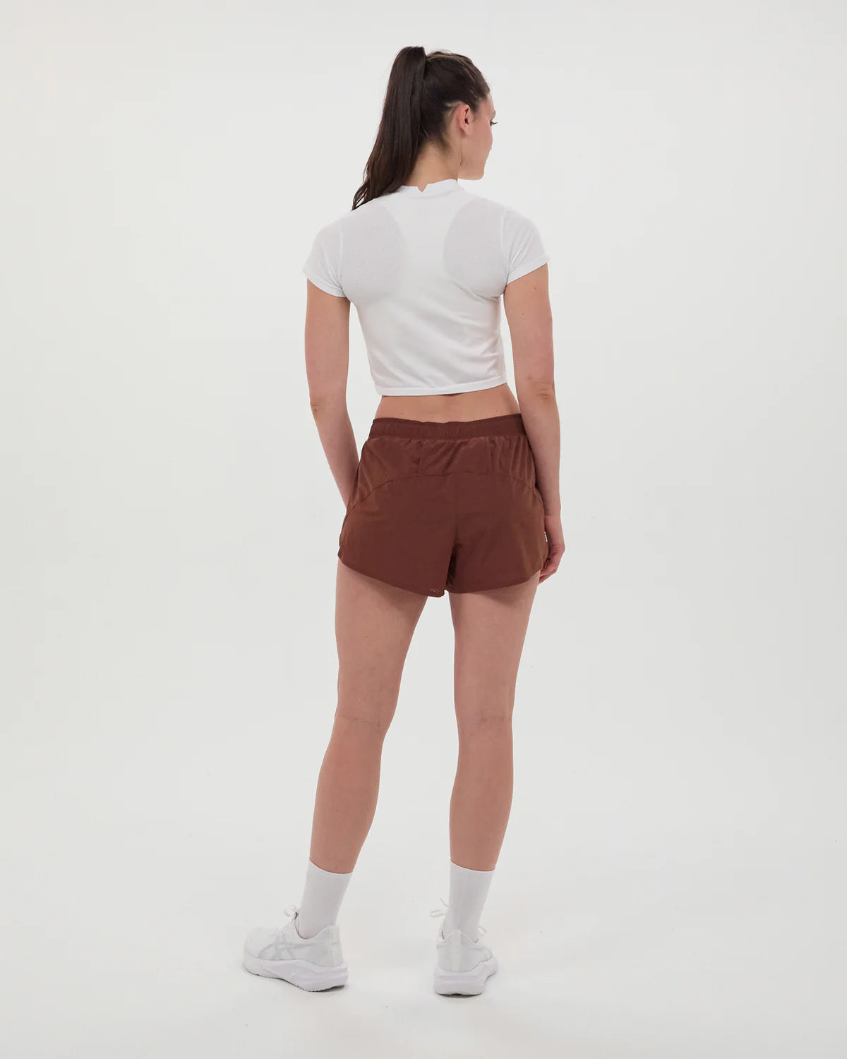Women's Mercury Seamless Crop Tee White - Achilles Heel