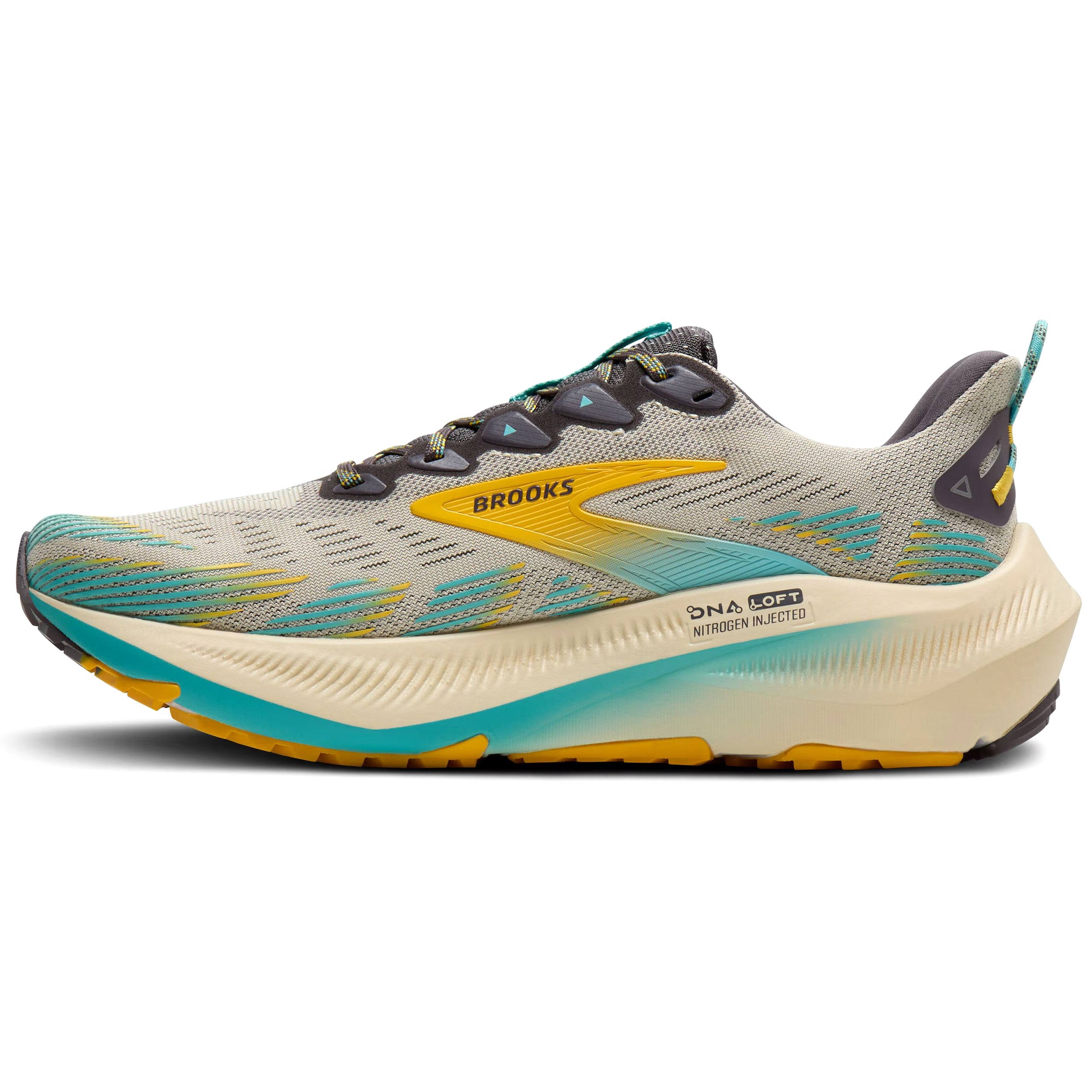 Men's Ghost Trail Running Shoes Bleached Sand / Rabbit / Bluefish