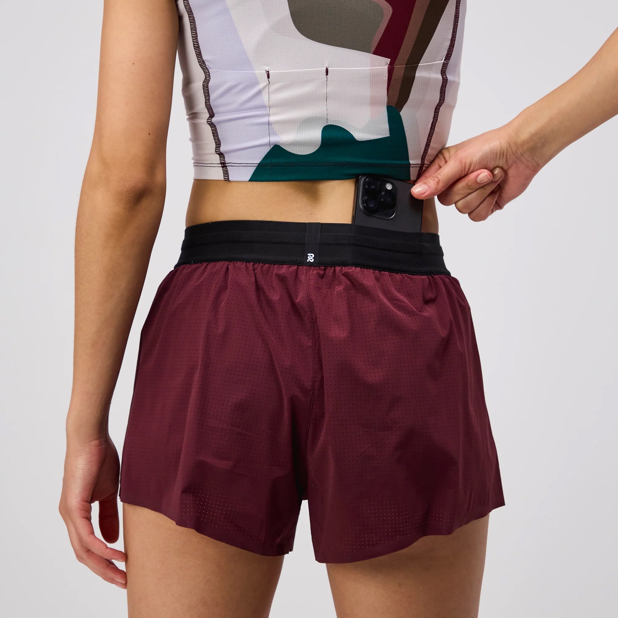 Women's Vento 3 Inch Split Shorts Port - Achilles Heel