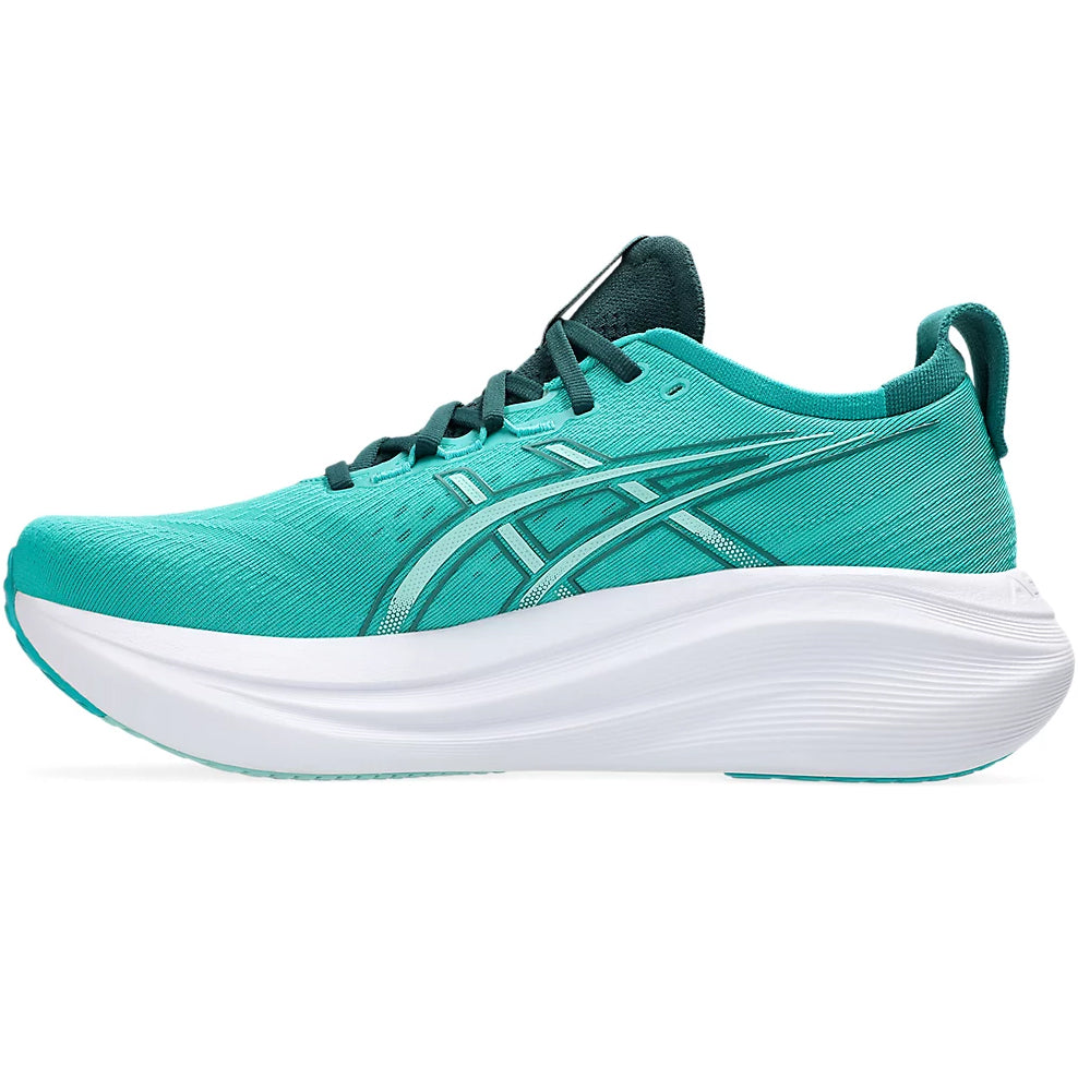 Asics Men's Gel-Nimbus 27 Running Shoes Wave Teal / Saxon Green - Achilles Heel